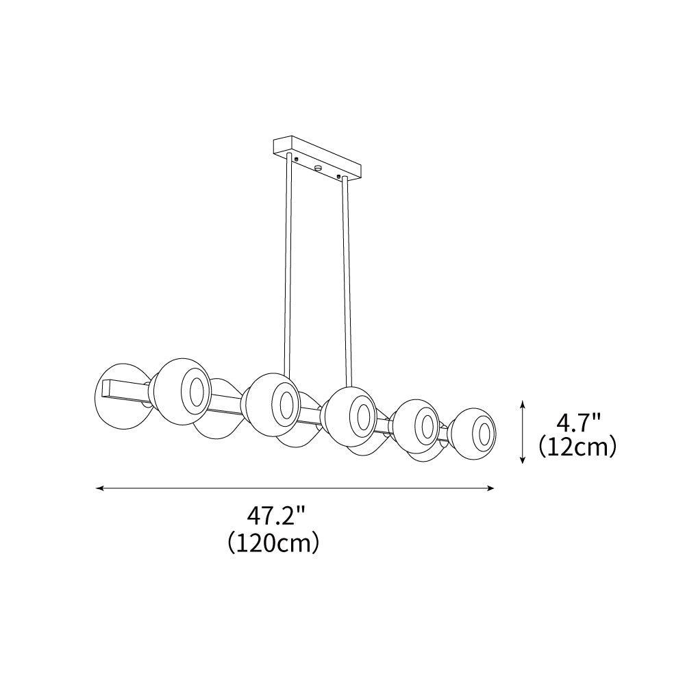 Mercury Line Chandelier