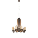 Meyda Lighting Barrel Stave 30 Inch 8 Light Chandelier Cp779782