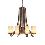 Meyda Lighting Barrel Stave 30 Inch 8 Light Chandelier Cp779782