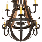 Meyda Lighting Barrel Stave 44 Inch 12 Light Chandelier Cp779819