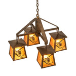 Meyda Lighting Whispering Pines 28 Inch 4 Light Chandelier Cp779767