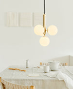Scandiluxe Brass Pendant Swag Light