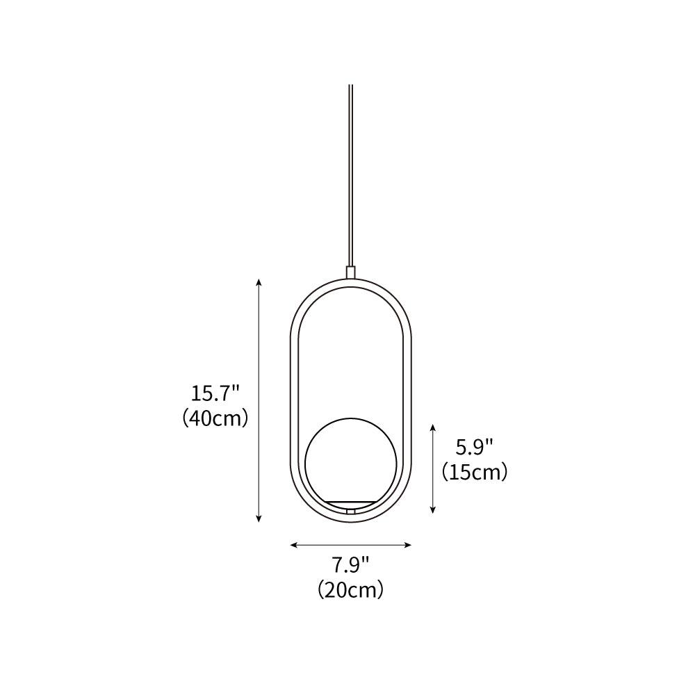 Mila Brass Pendant Lamp