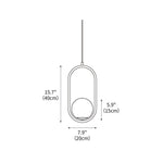 Mila Brass Pendant Lamp