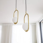Mila Brass Pendant Swag Light