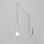 Mila Brass Pendant Swag Light