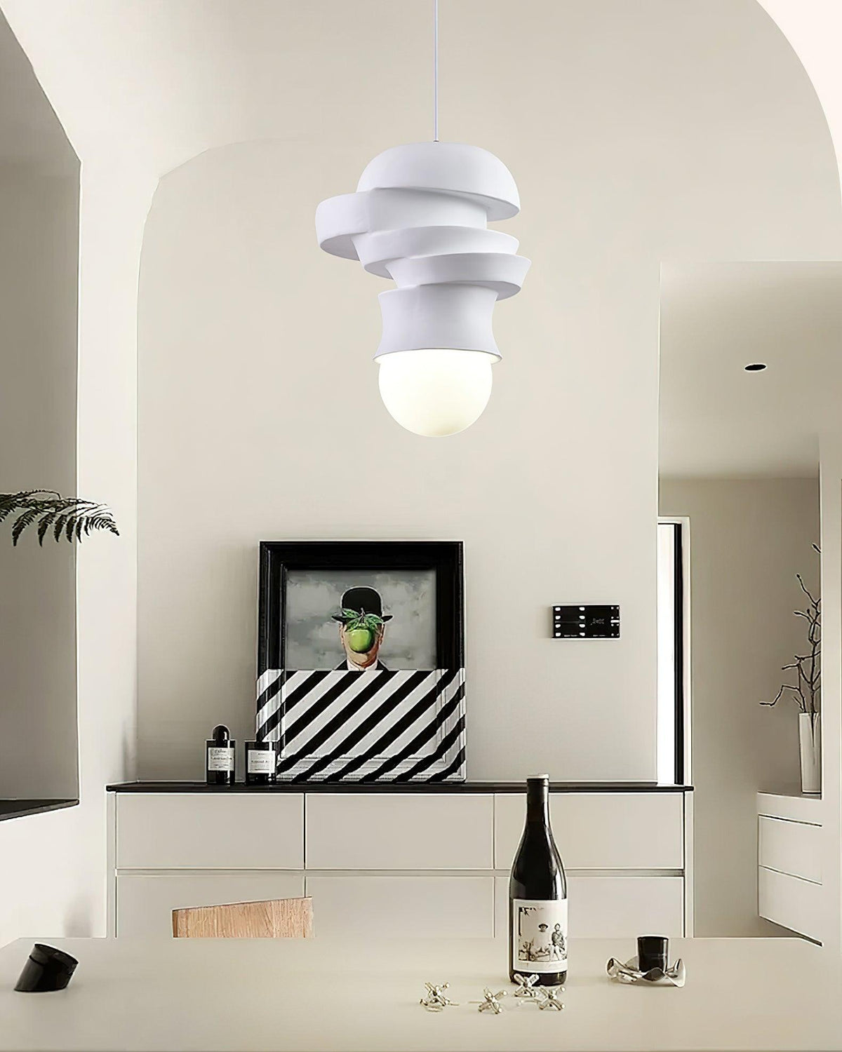 Milk White Blend Pendant Light