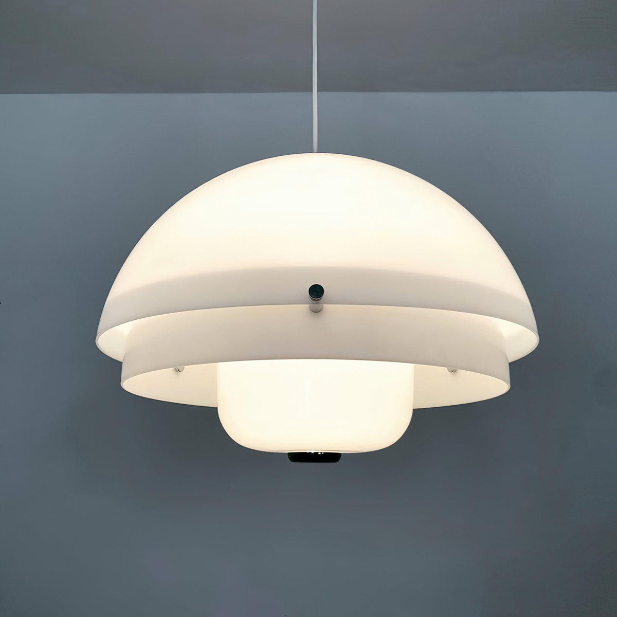 Milk White Layer Pendant Lamp 15.7″