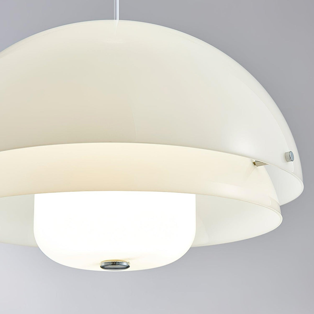 Milk White Layer Pendant Lamp 15.7″