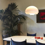 Milk White Layer Pendant Lamp 15.7″