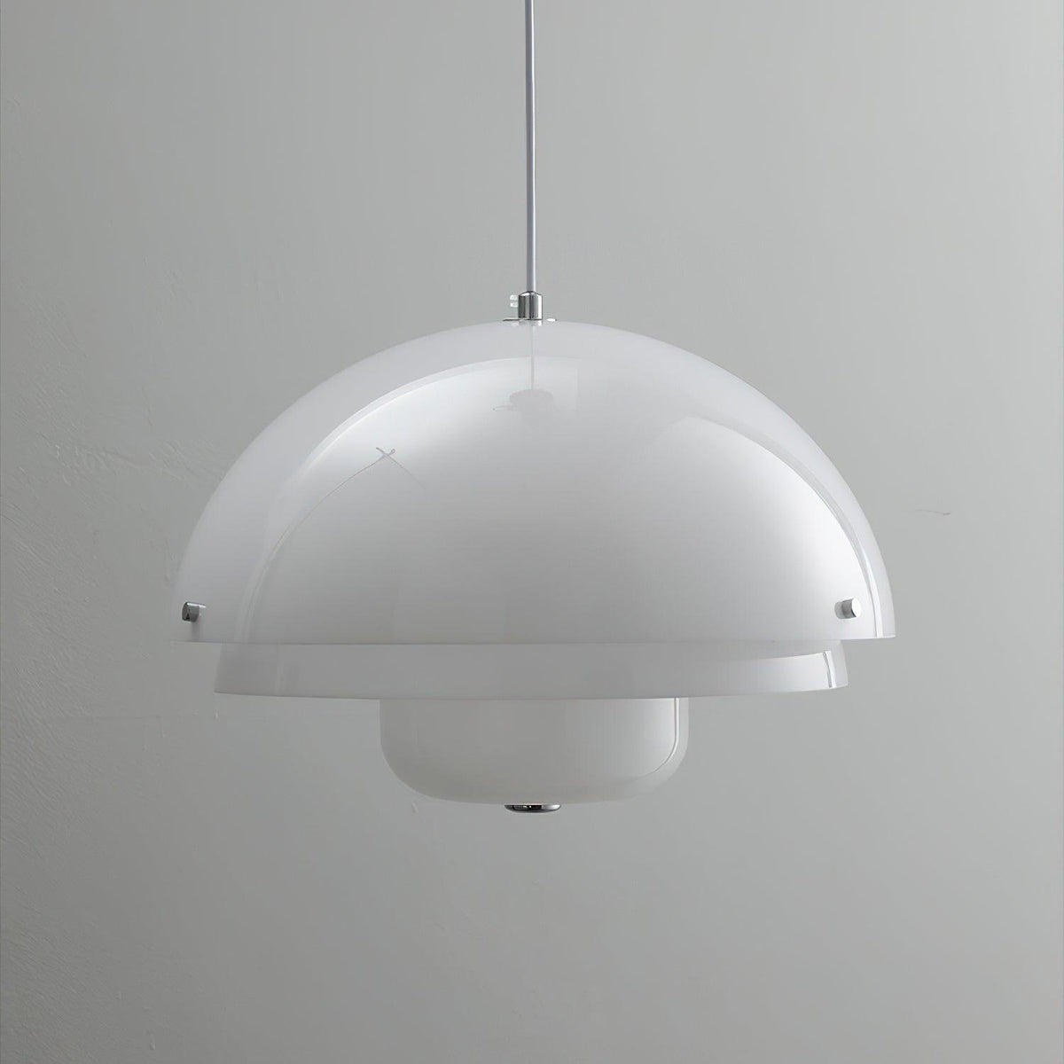 Milk White Layer Pendant Lamp 15.7″