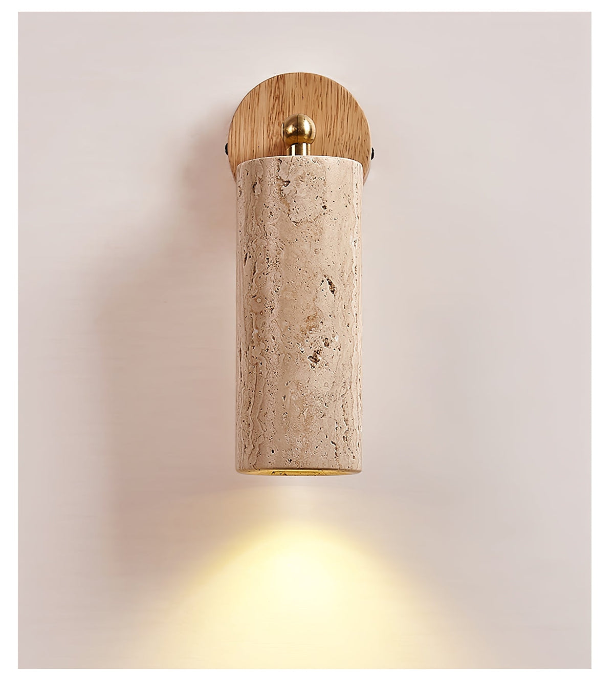 Milo Travertine Wall Spotlight