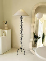 Minimalist Iron Twist Floor Lamp