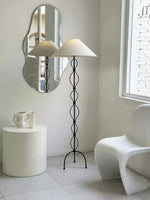 Minimalist Iron Twist Floor Lamp