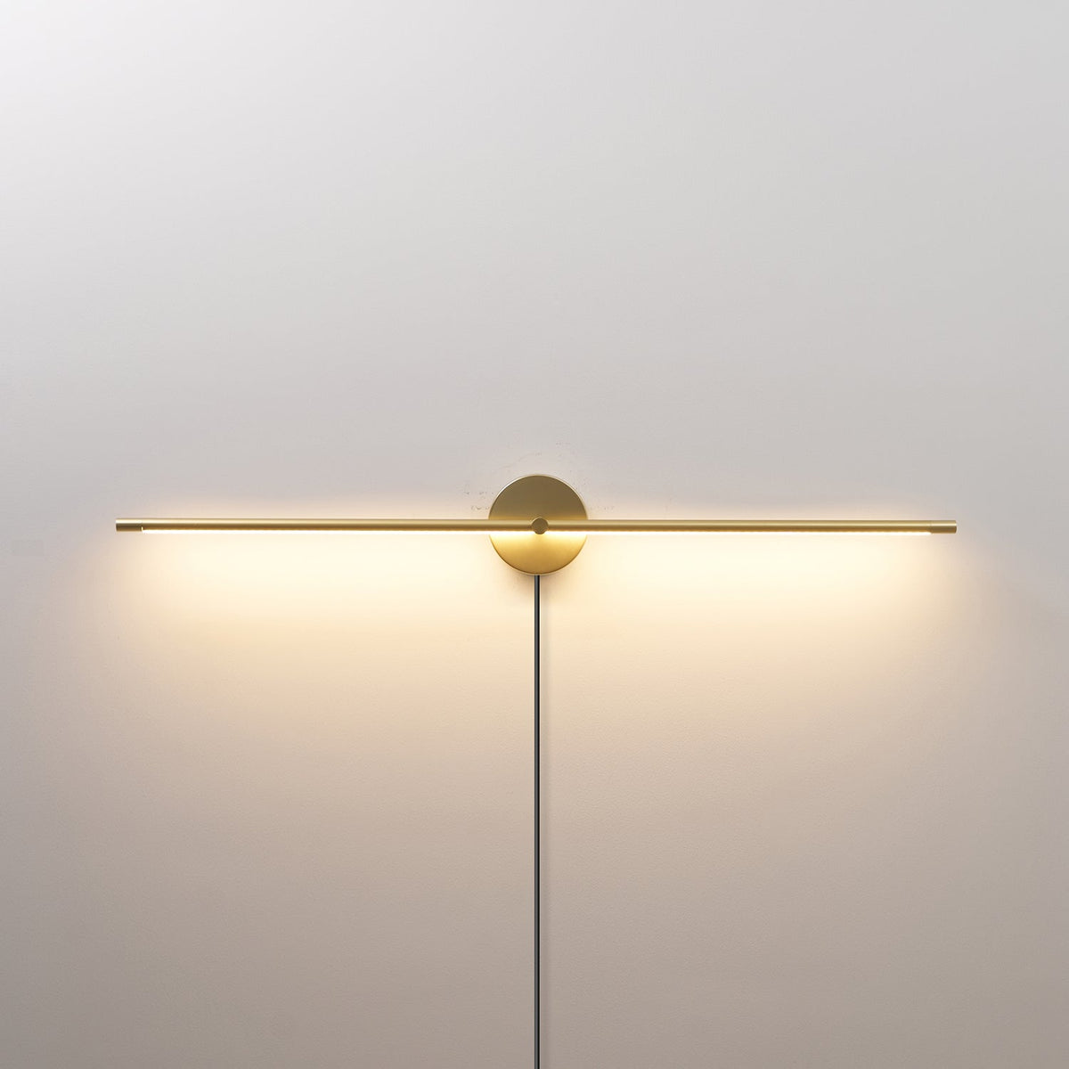Minimalist Linear LED Plug-in Wall Lamp