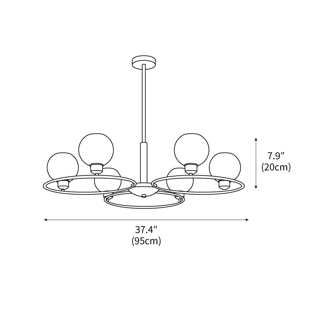 Mitzi Estee Chandelier 37.4"