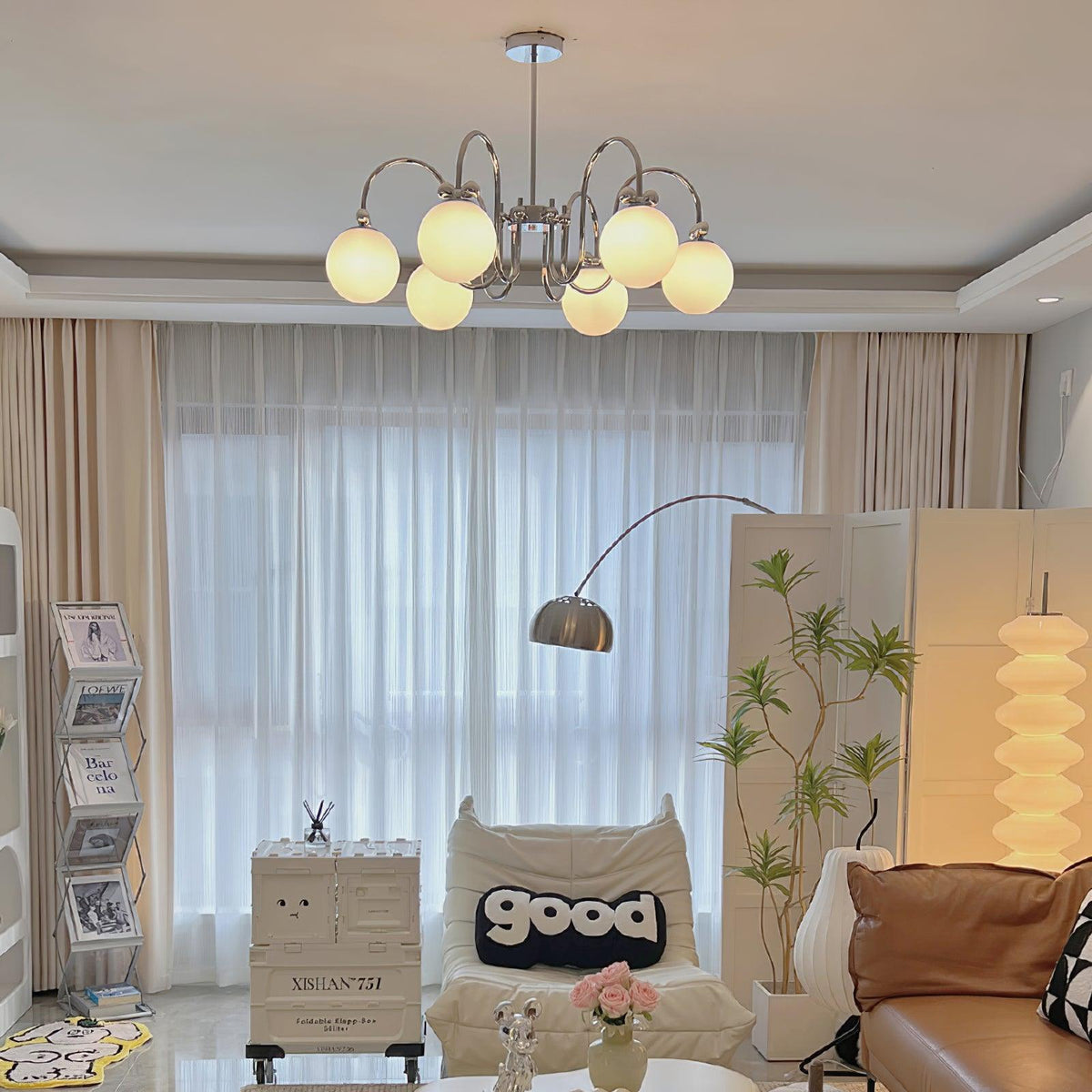 Mitzi Estee Polished Chrome Chandelier