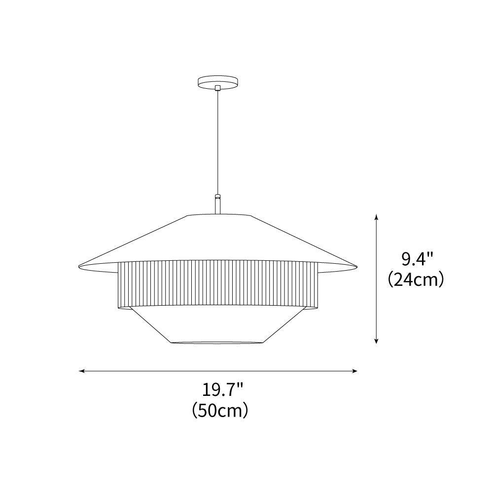 Mixed Woven Pendant Light
