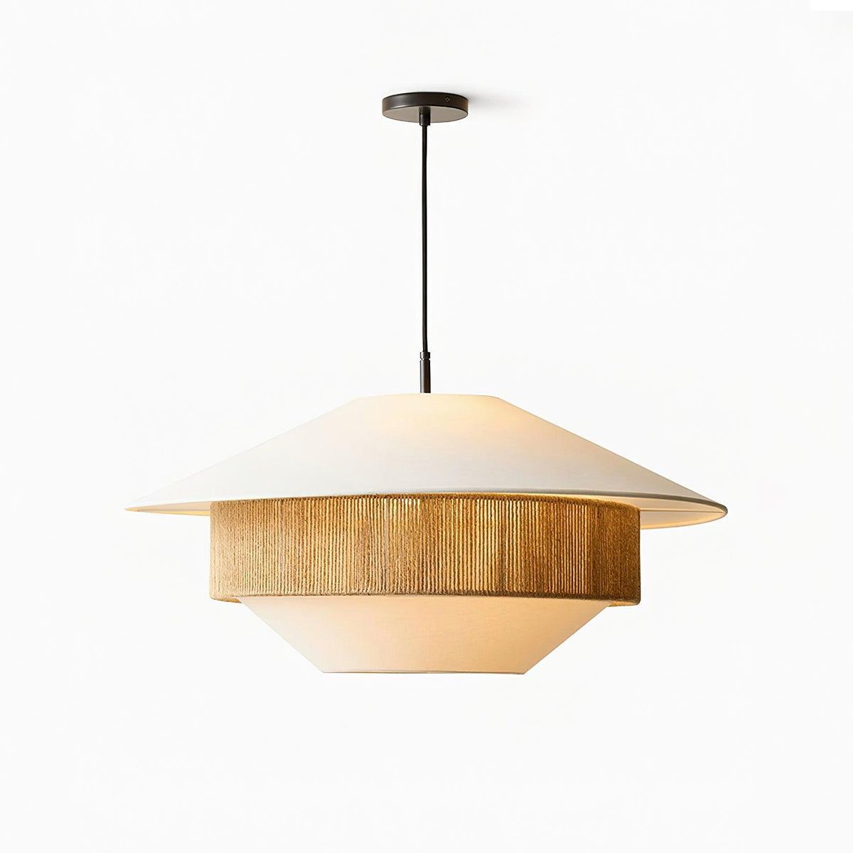 Mixed Woven Pendant Light