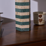 Modari Striped Stone Table Lamp