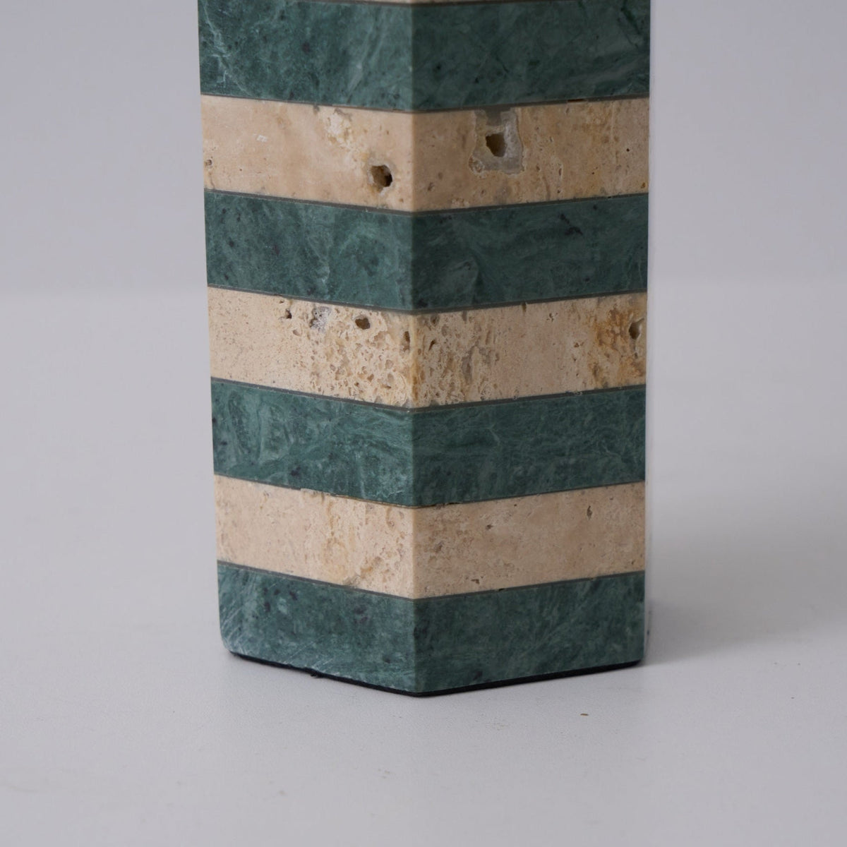 Modari Striped Stone Table Lamp