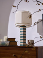 Modari Striped Stone Table Lamp