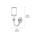 Modern Charleston Wall Sconce 5.1"