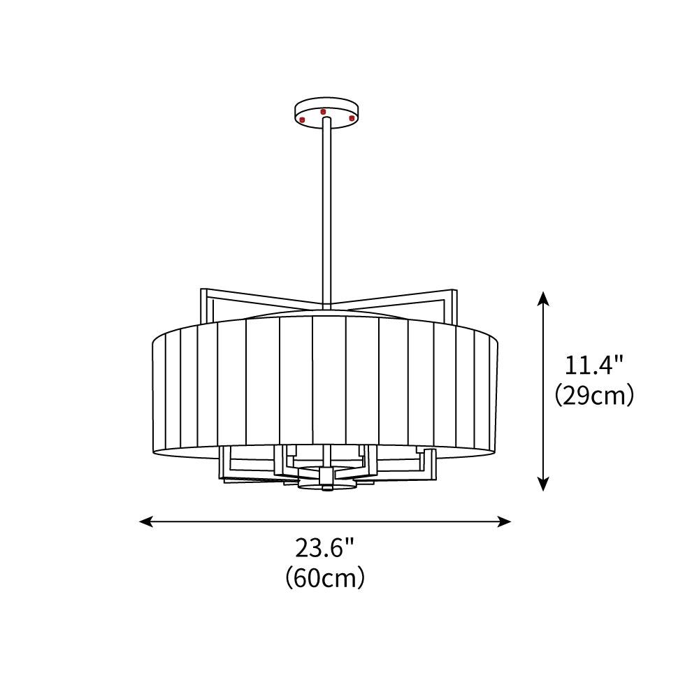 Modern Drum Chandelier