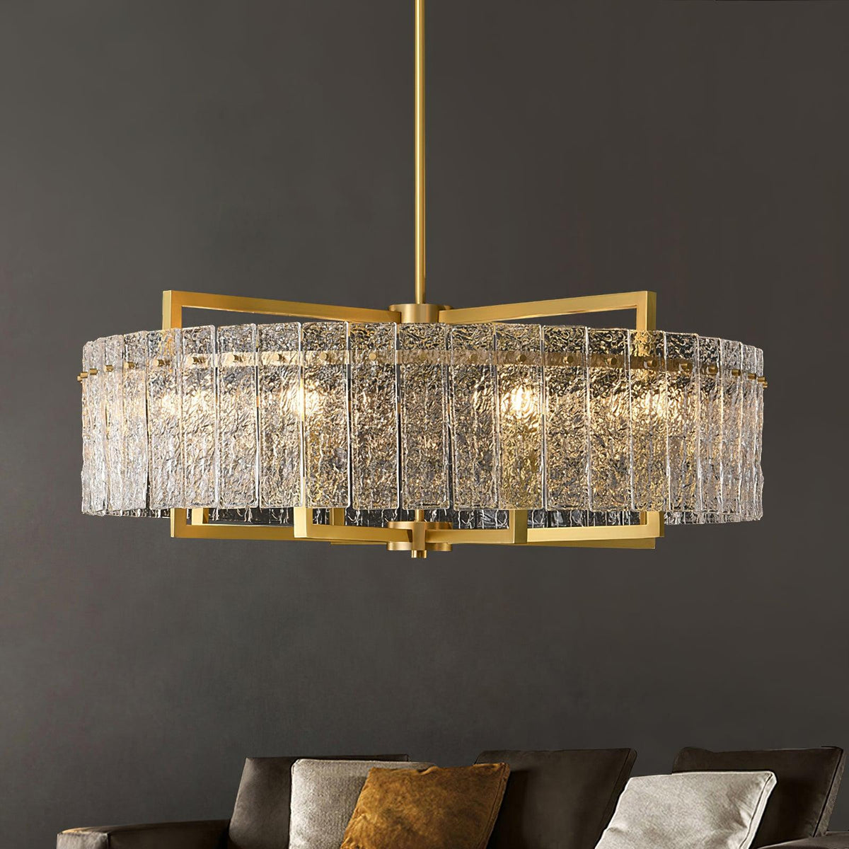 Modern Drum Chandelier