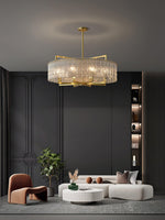 Modern Drum Chandelier