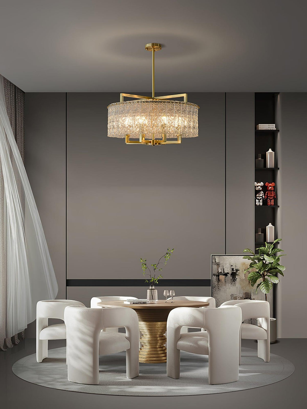 Modern Drum Chandelier