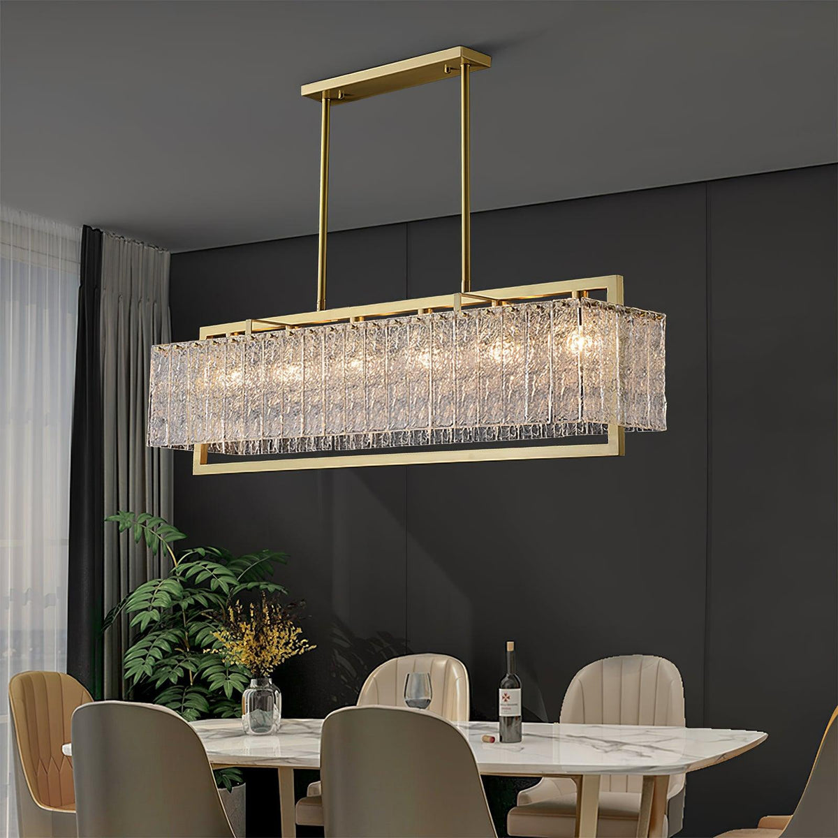 Modern Drum Chandelier