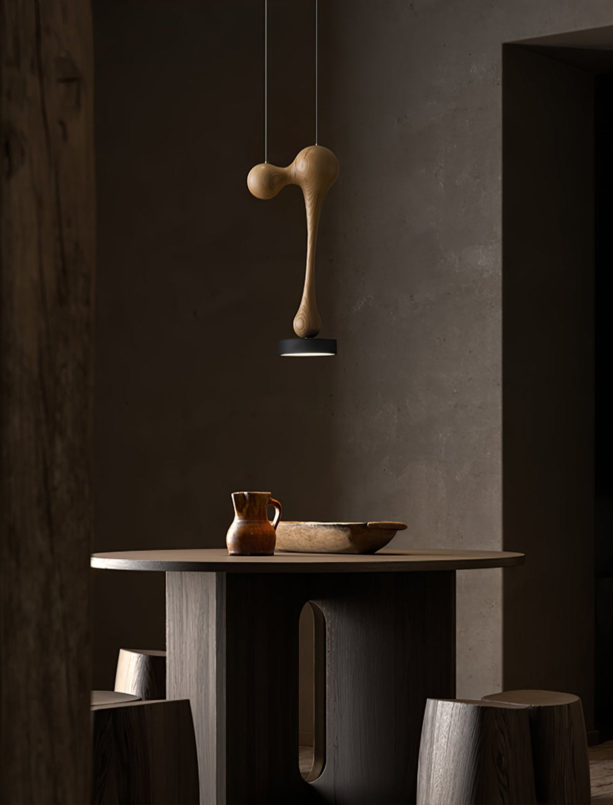 Molecule Wooden Pendant Light