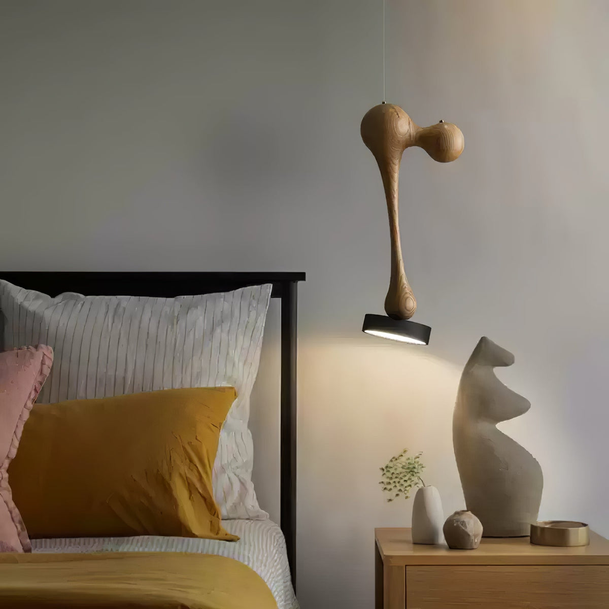 Molecule Wooden Pendant Light