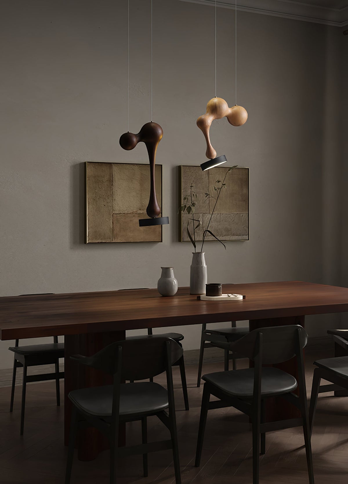 Molecule Wooden Pendant Light