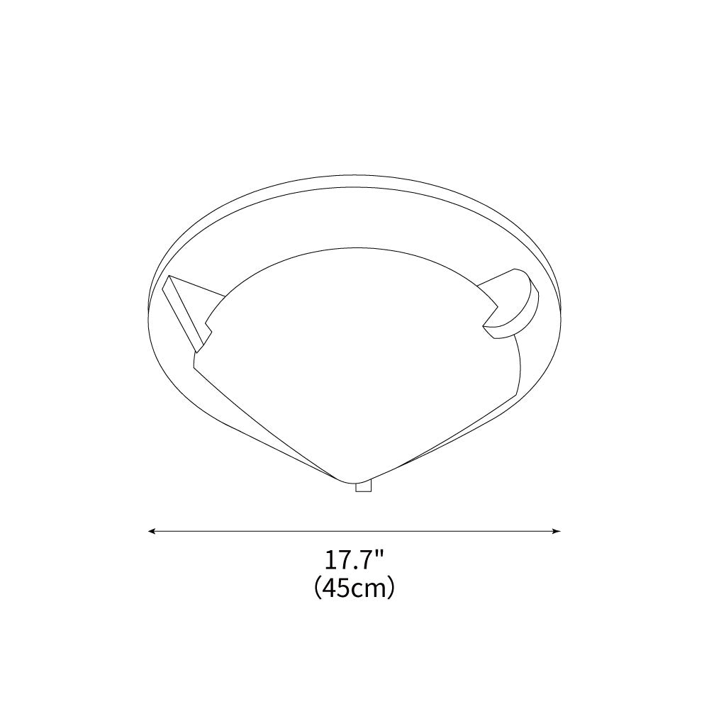 Mondrian Ceiling Light 17.7"