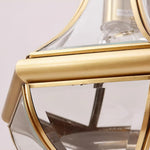 Monterey Polished Brass Outdoor Pendant Light 9.8"