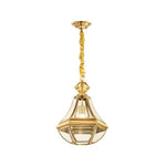 Monterey Polished Brass Outdoor Pendant Light 9.8"