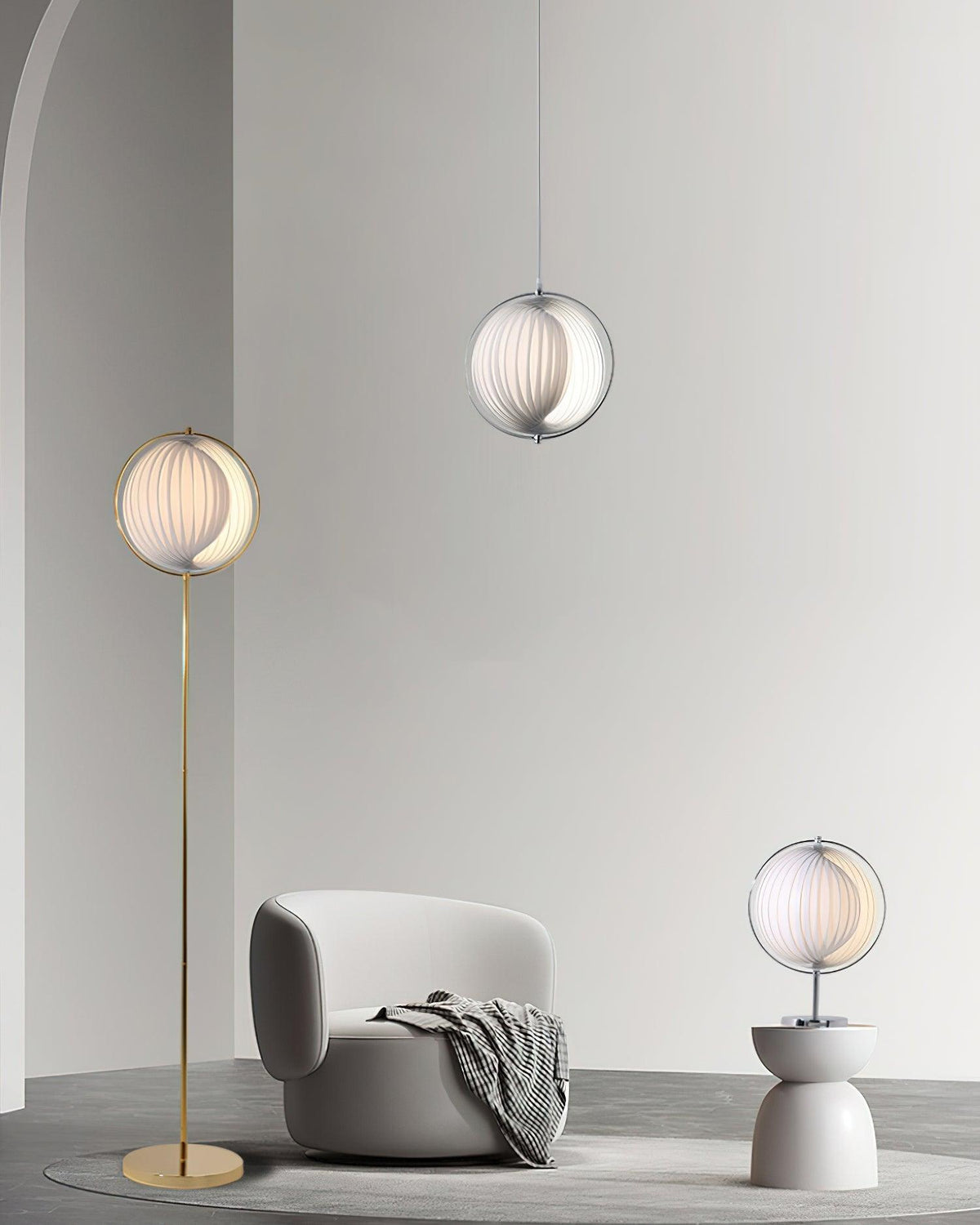 Moon Echo Floor Lamp 12.2"