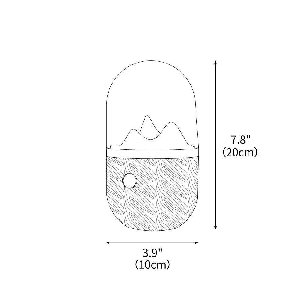 Mountain Peak Night Table Lamp
