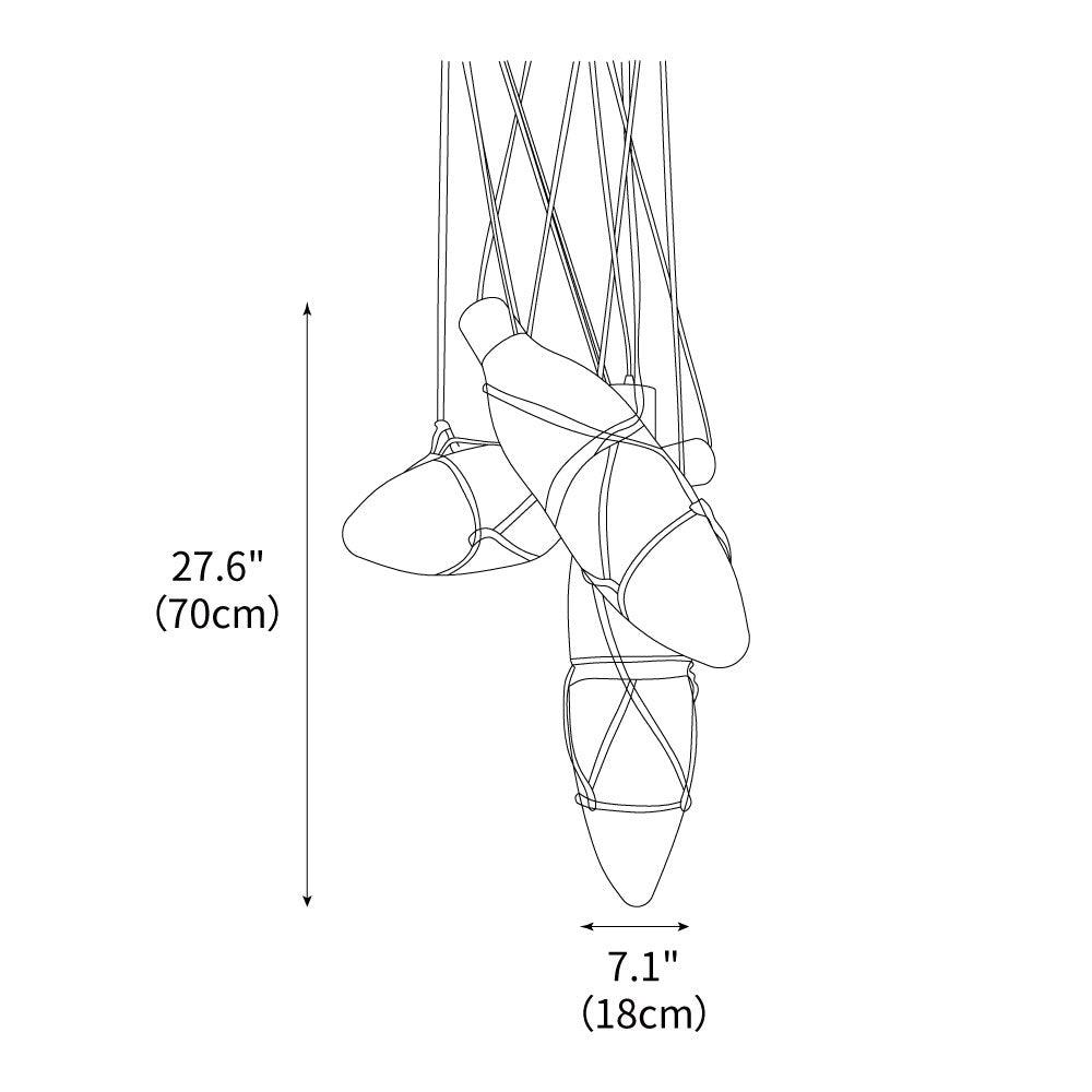 Mouth Blown Crystal Glass Pendant Lamp