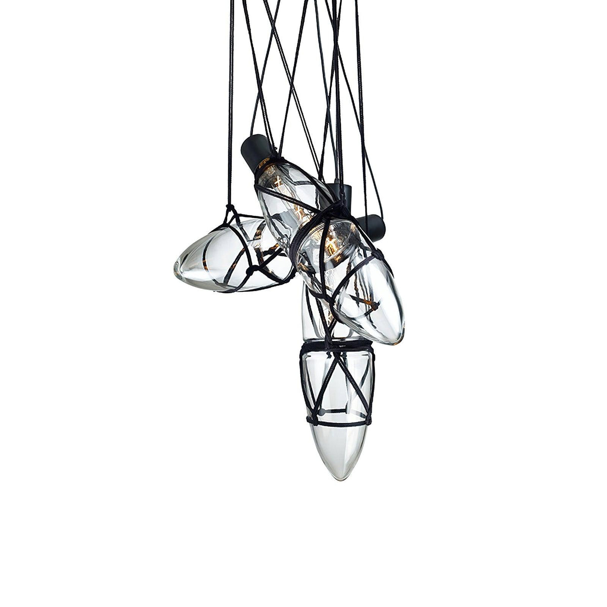Mouth Blown Crystal Glass Pendant Lamp
