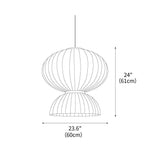 Mulberry Silk Formakami Pendant Light