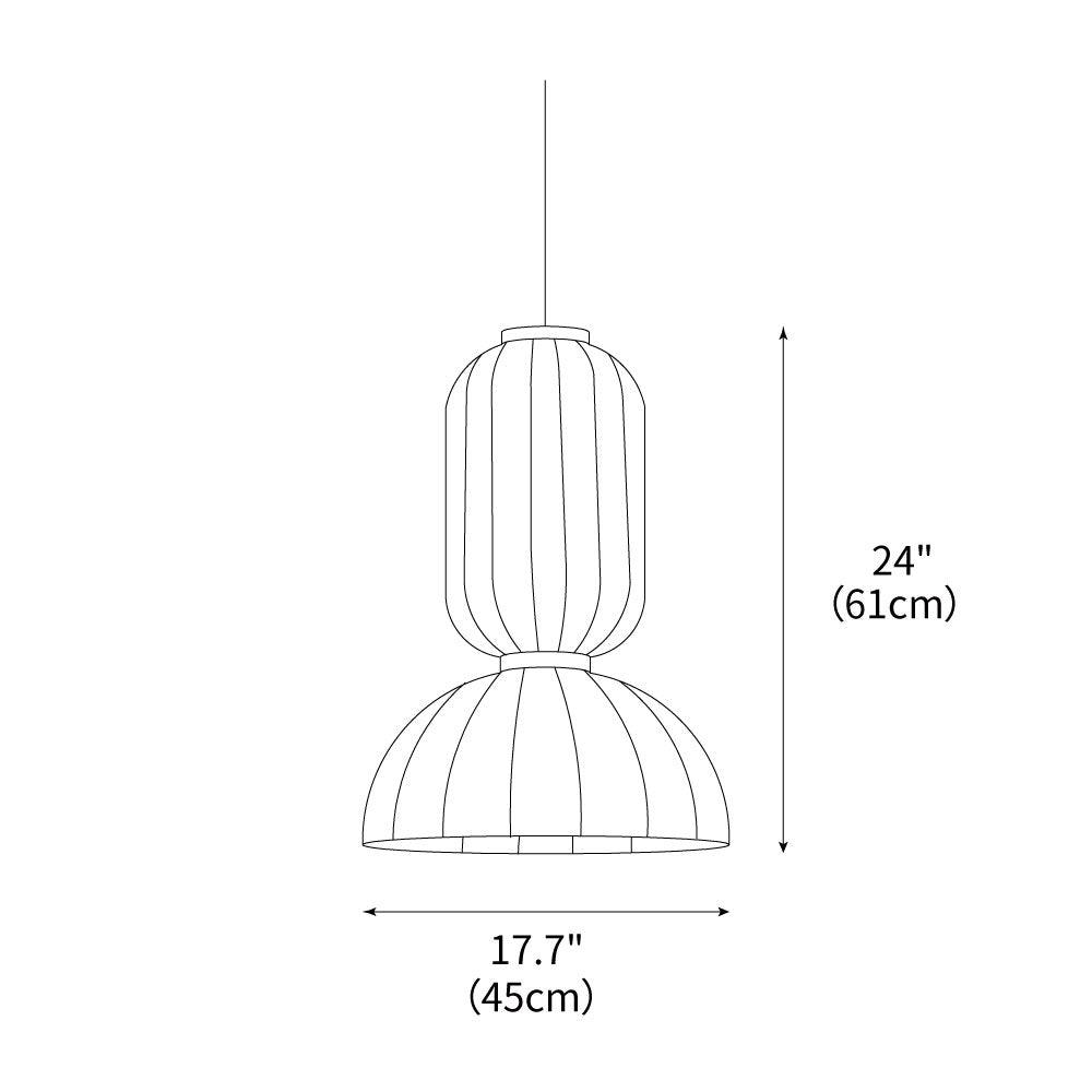 Mulberry Silk Formakami Pendant Light