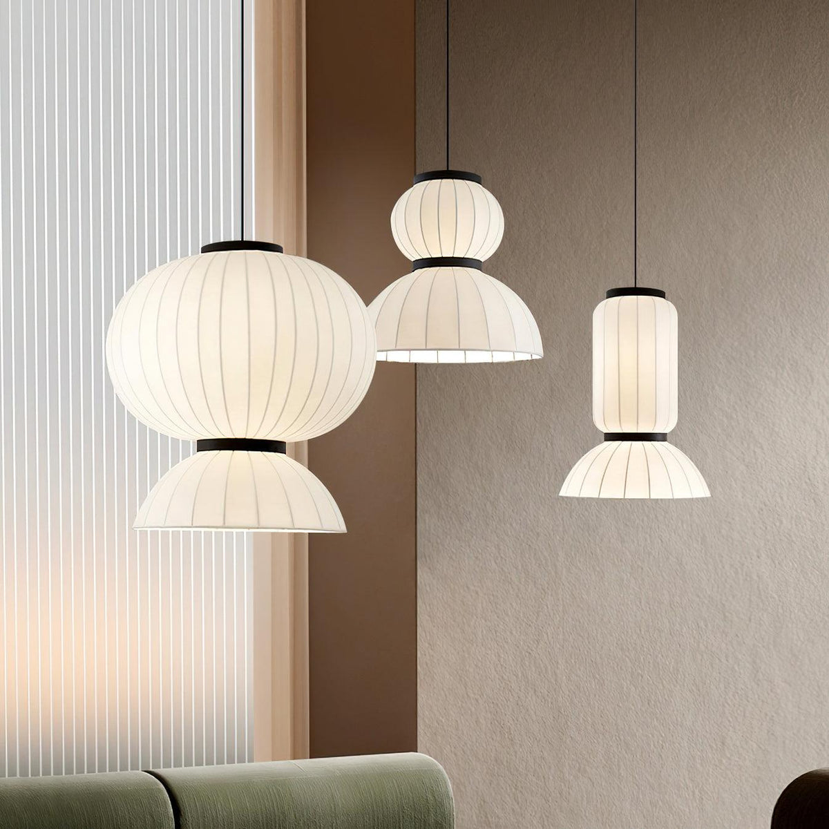 Mulberry Silk Formakami Pendant Light