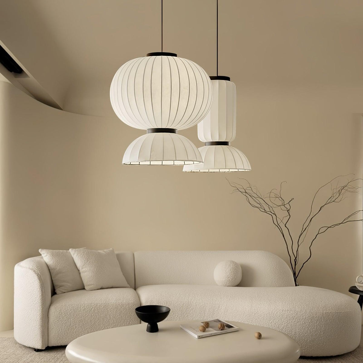 Mulberry Silk Formakami Pendant Light