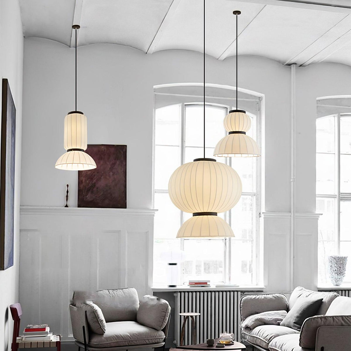 Mulberry Silk Formakami Pendant Light
