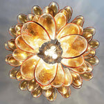 Amber Murano Glass Petals Chandelier