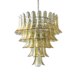Amber Murano Glass Petals Chandelier