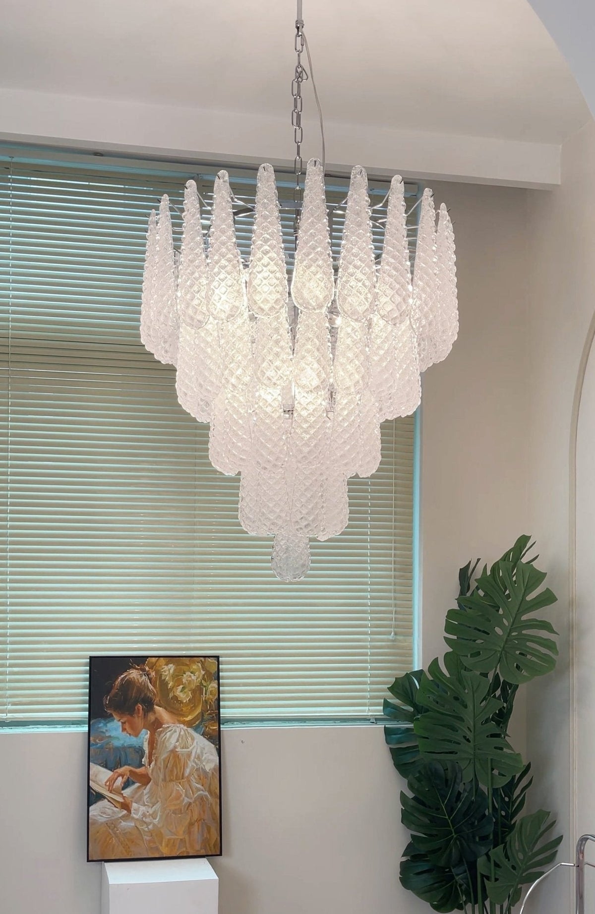 Murano Glass Droplet Chandelier